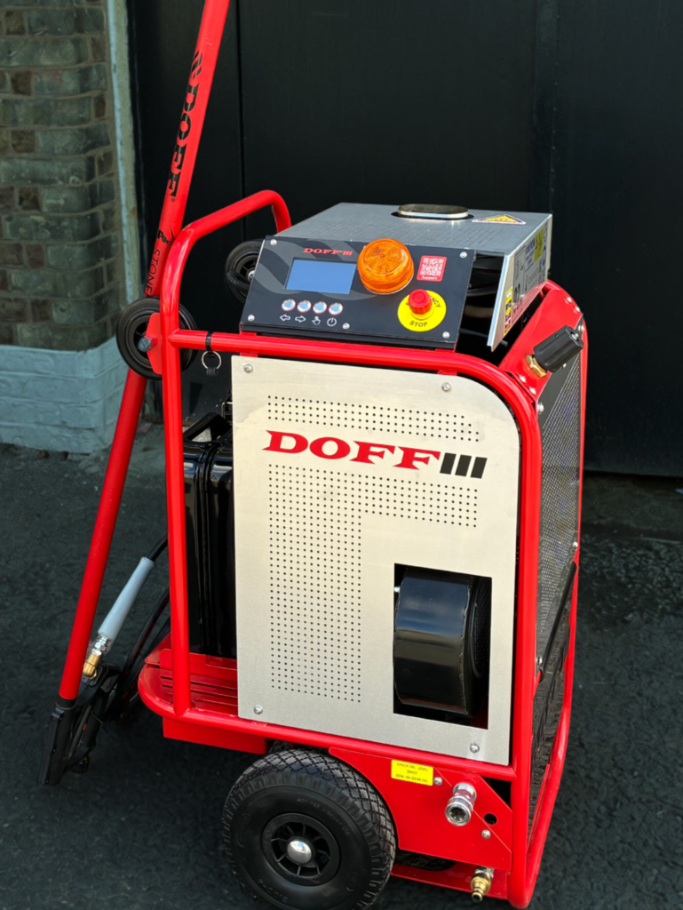 A close up of Hammersmith Work's DOFF cleaning machine